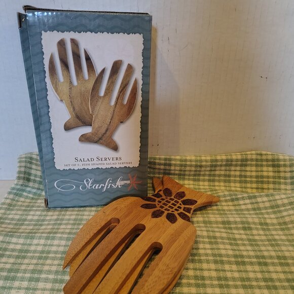 Sunflower themed Salad Servers (NEW) - Picture 1 of 2